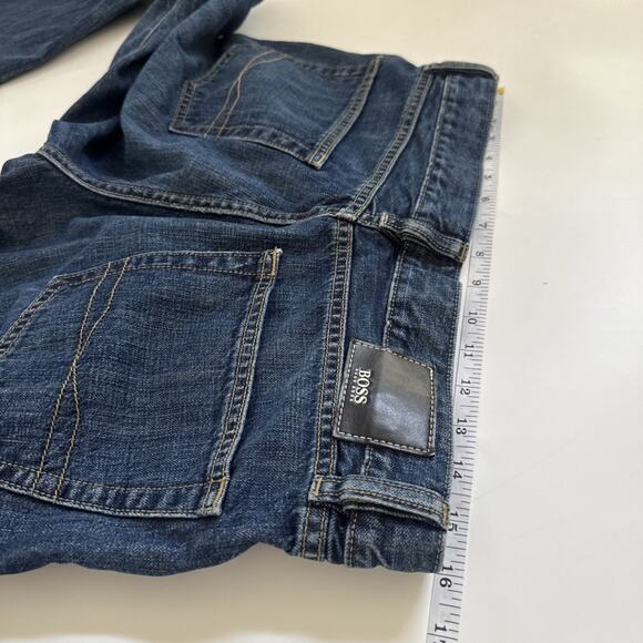 Hugo Boss Jeans Men’s 34x30 Blue Straight Leg Denim Pants Classic Fit - Picture 10 of 12